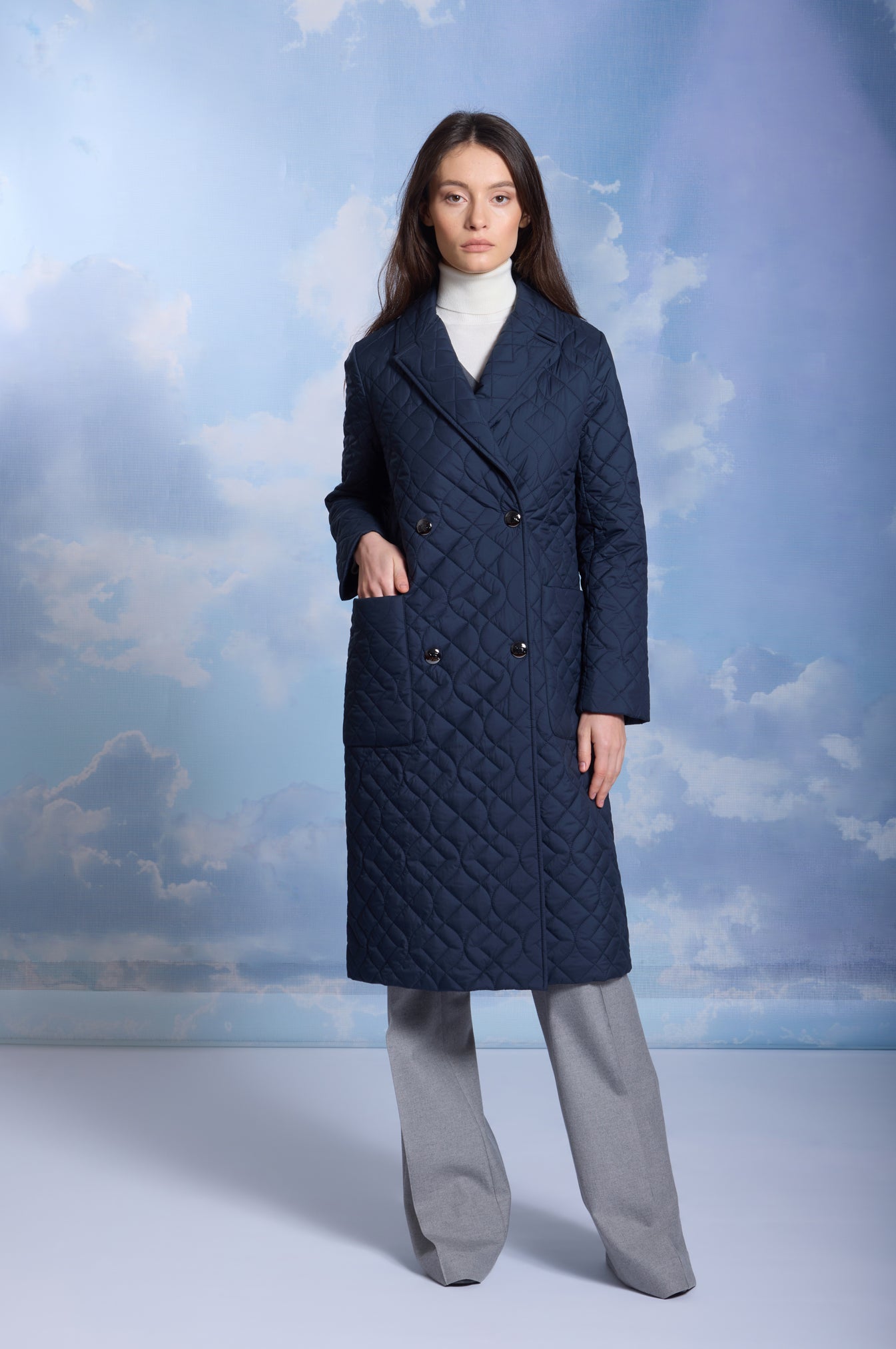 Palton de dame BLUE dark navy