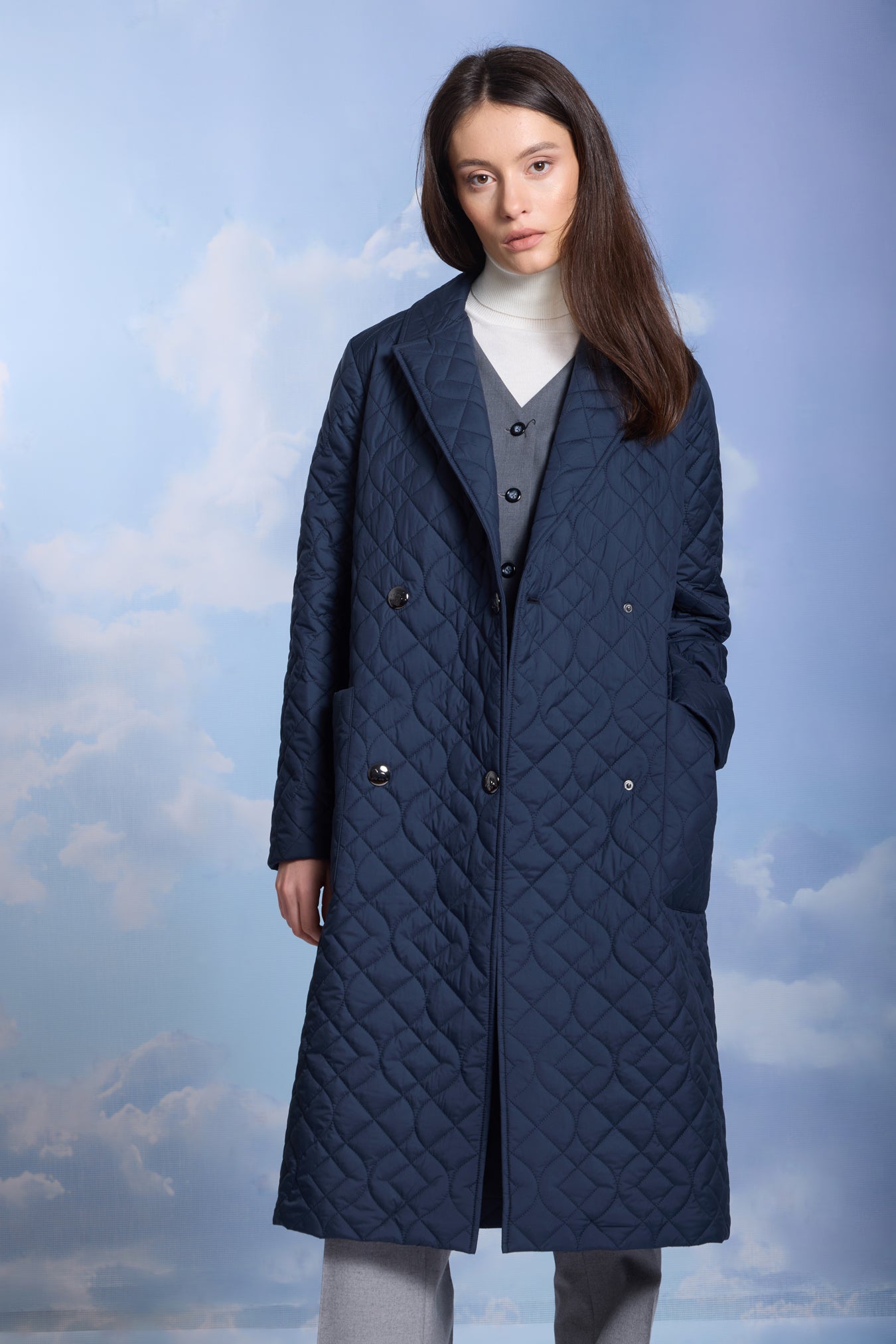 Palton de dame BLUE dark navy