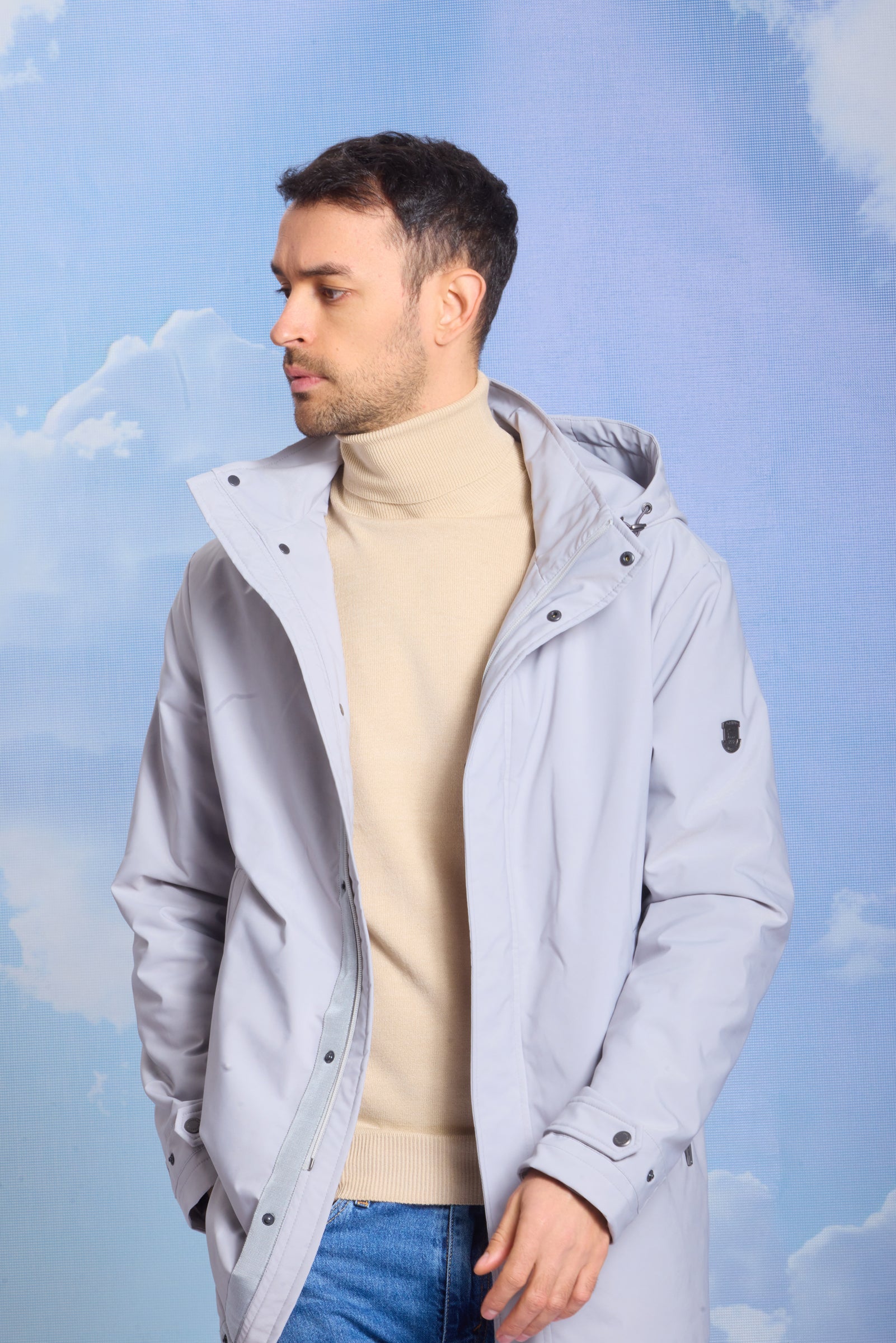 Geacă pentru bărbați GLEB grey violet