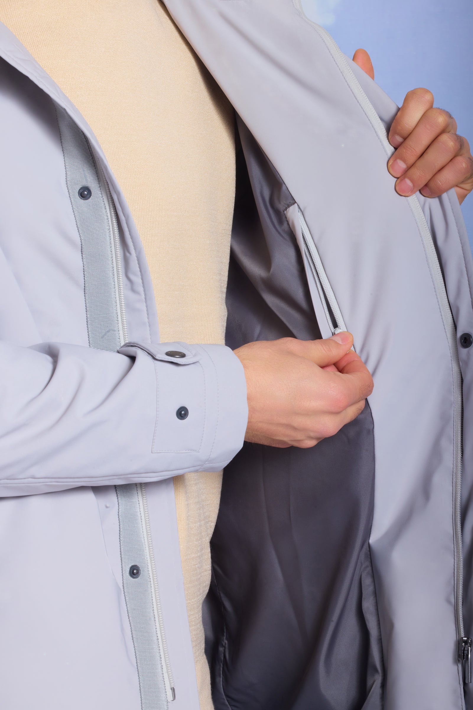 Geacă pentru bărbați GLEB grey violet