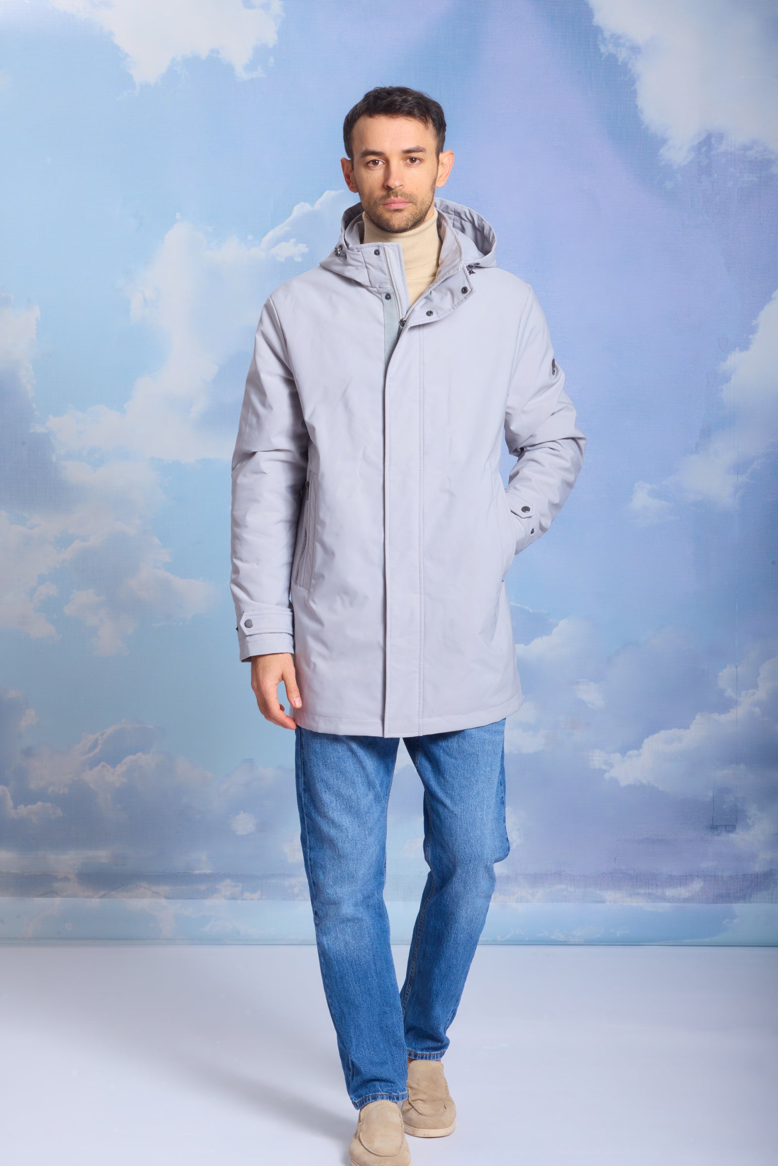 Geacă pentru bărbați GLEB grey violet