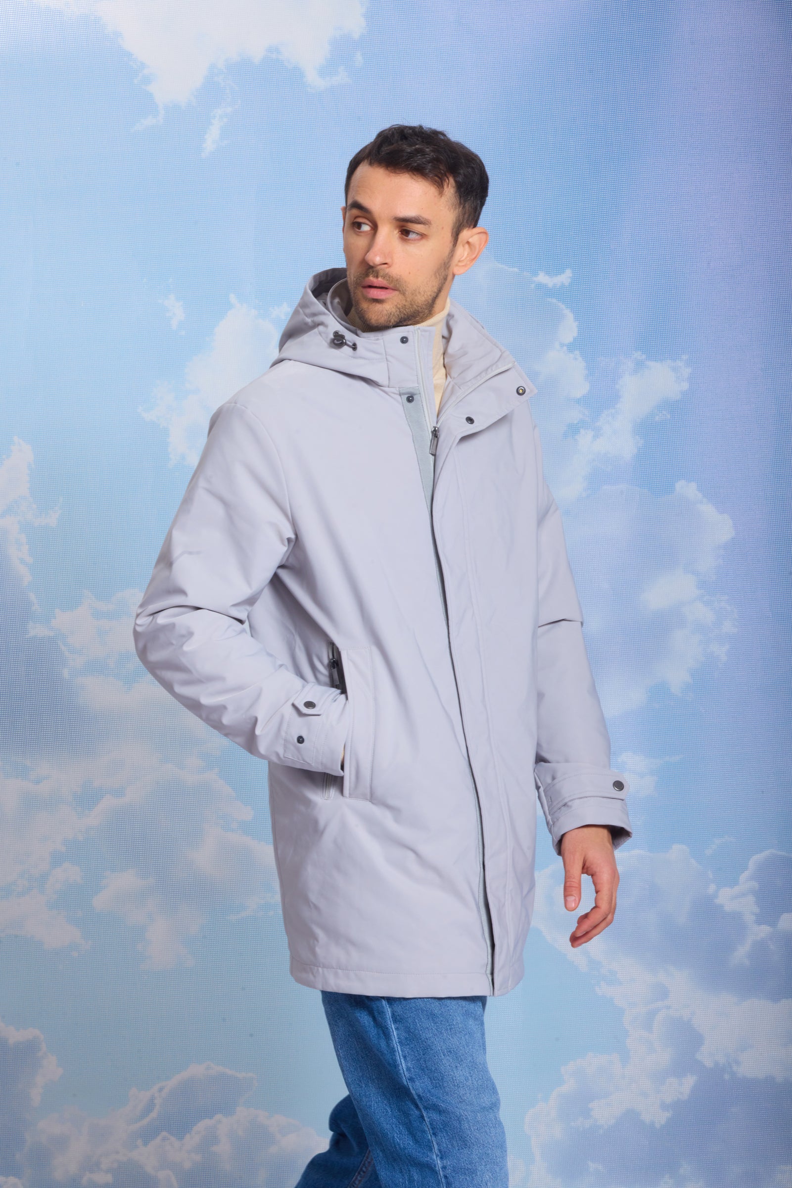 Geacă pentru bărbați GLEB grey violet