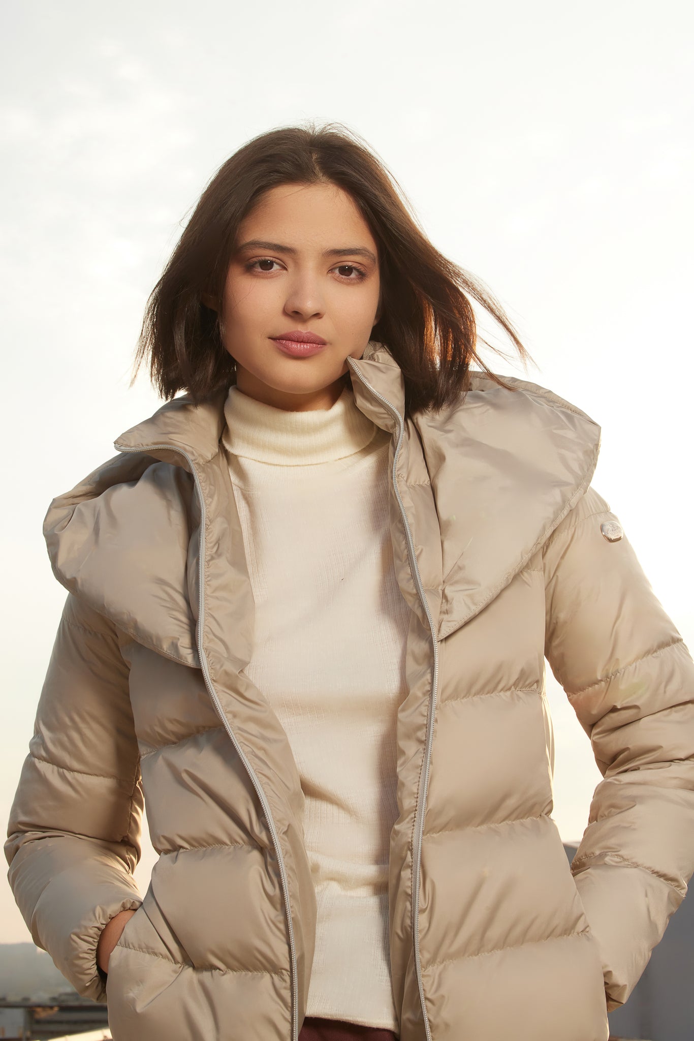 Palton de dama YUKI beige