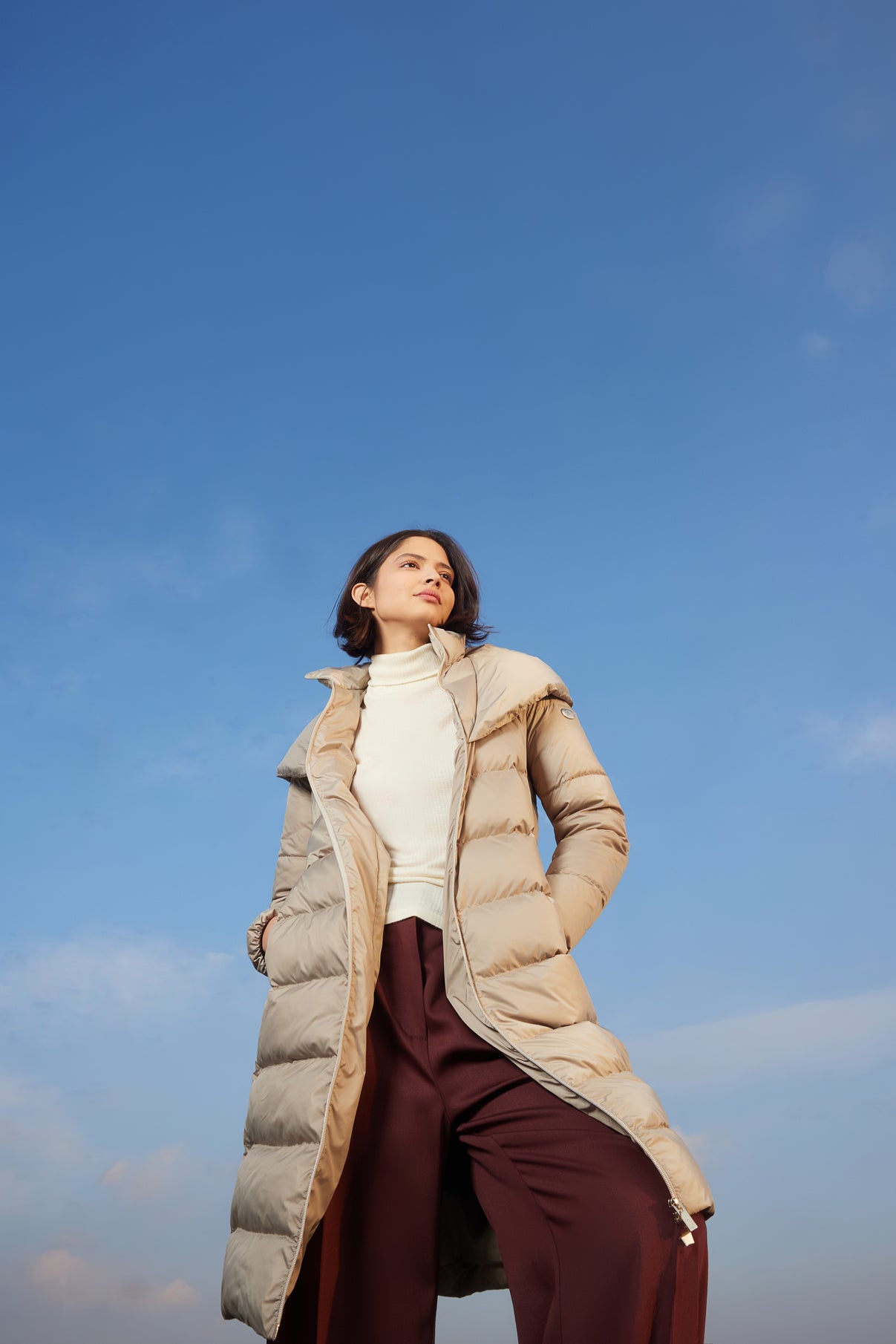 Palton de dama YUKI beige