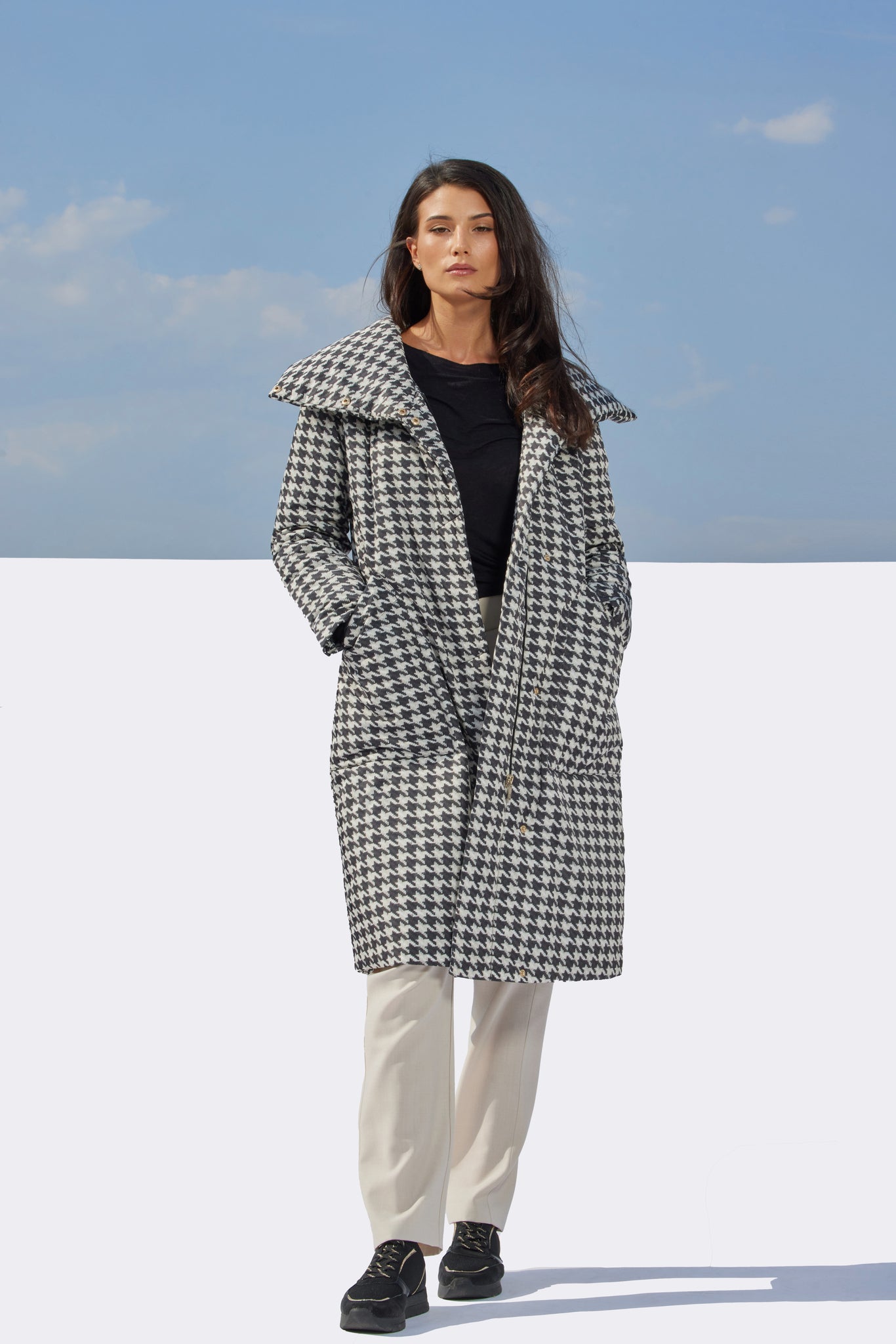 Palton de damă AVRORA print