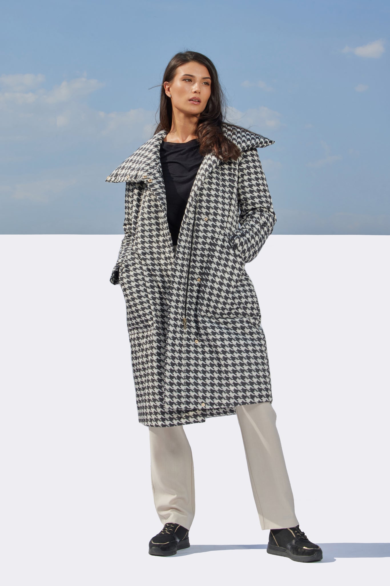 Palton de damă AVRORA print