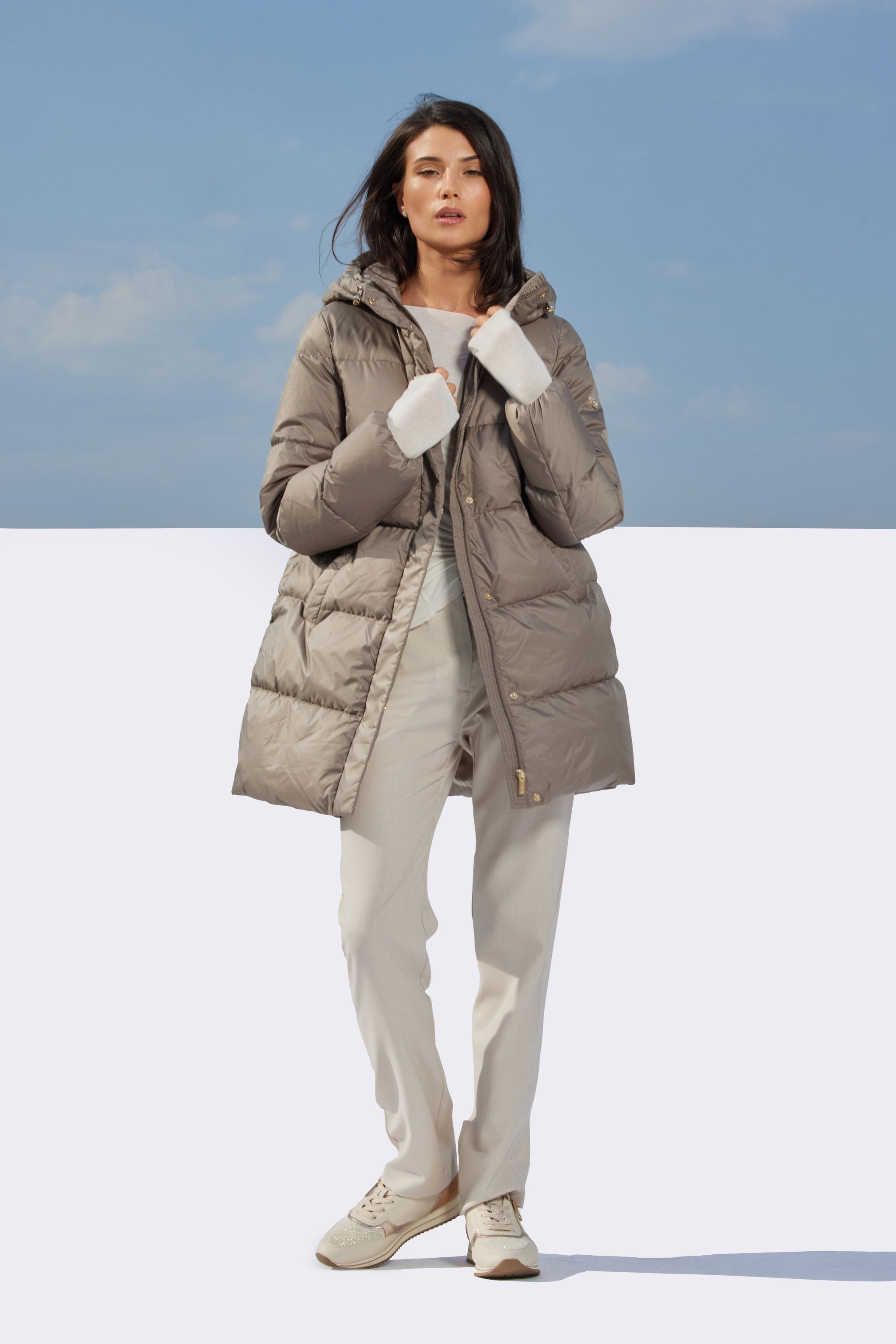 Geacă de damă ASSA dark beige