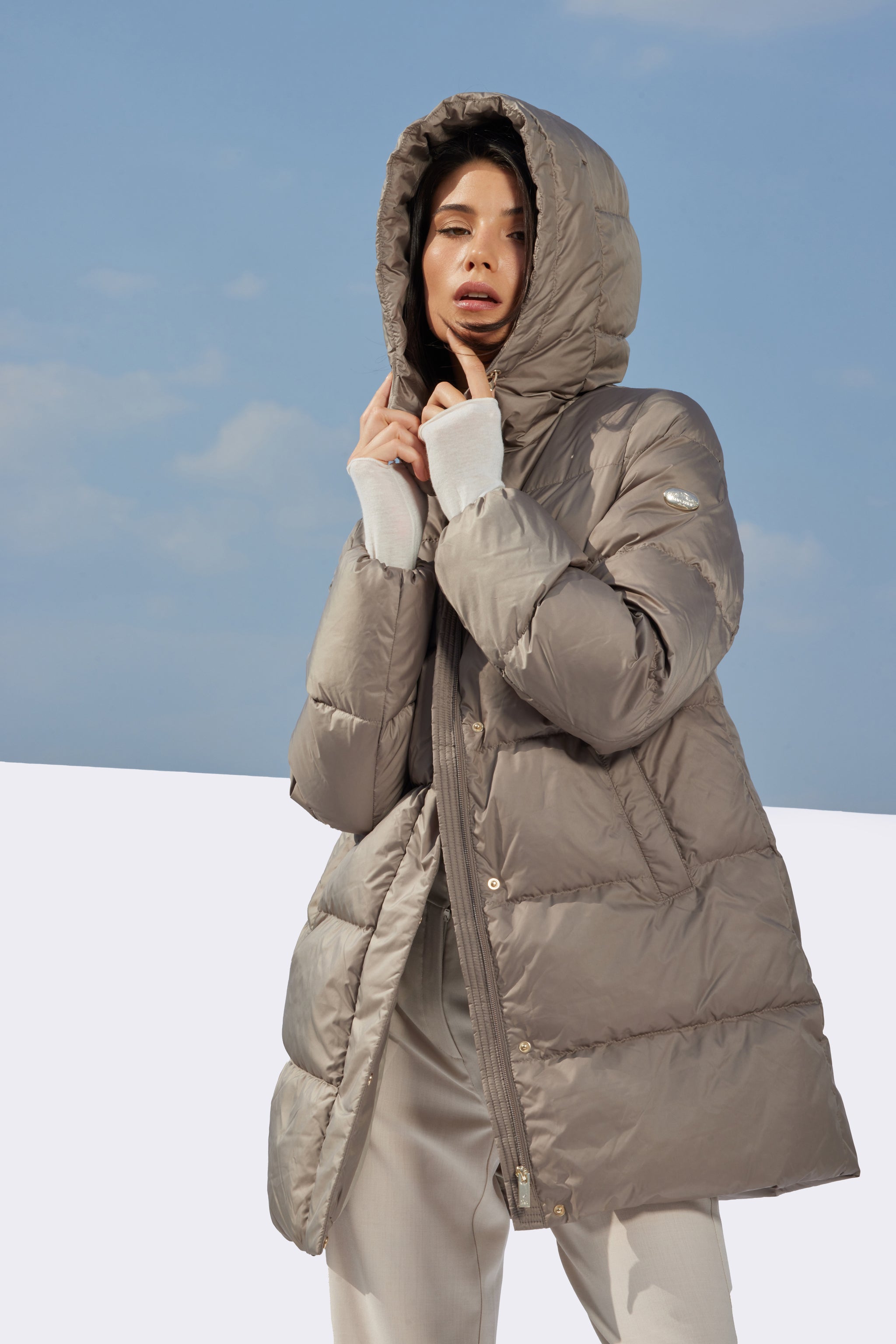 Geacă de damă ASSA dark beige