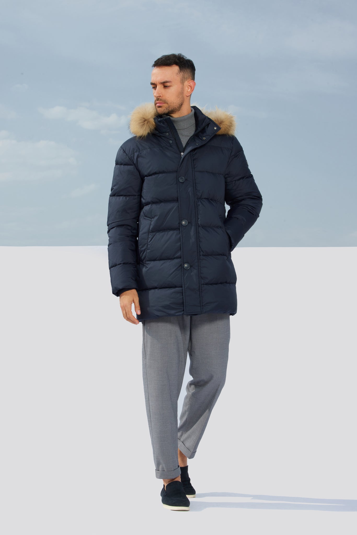 Geaca pentru barbati IGO dark navy