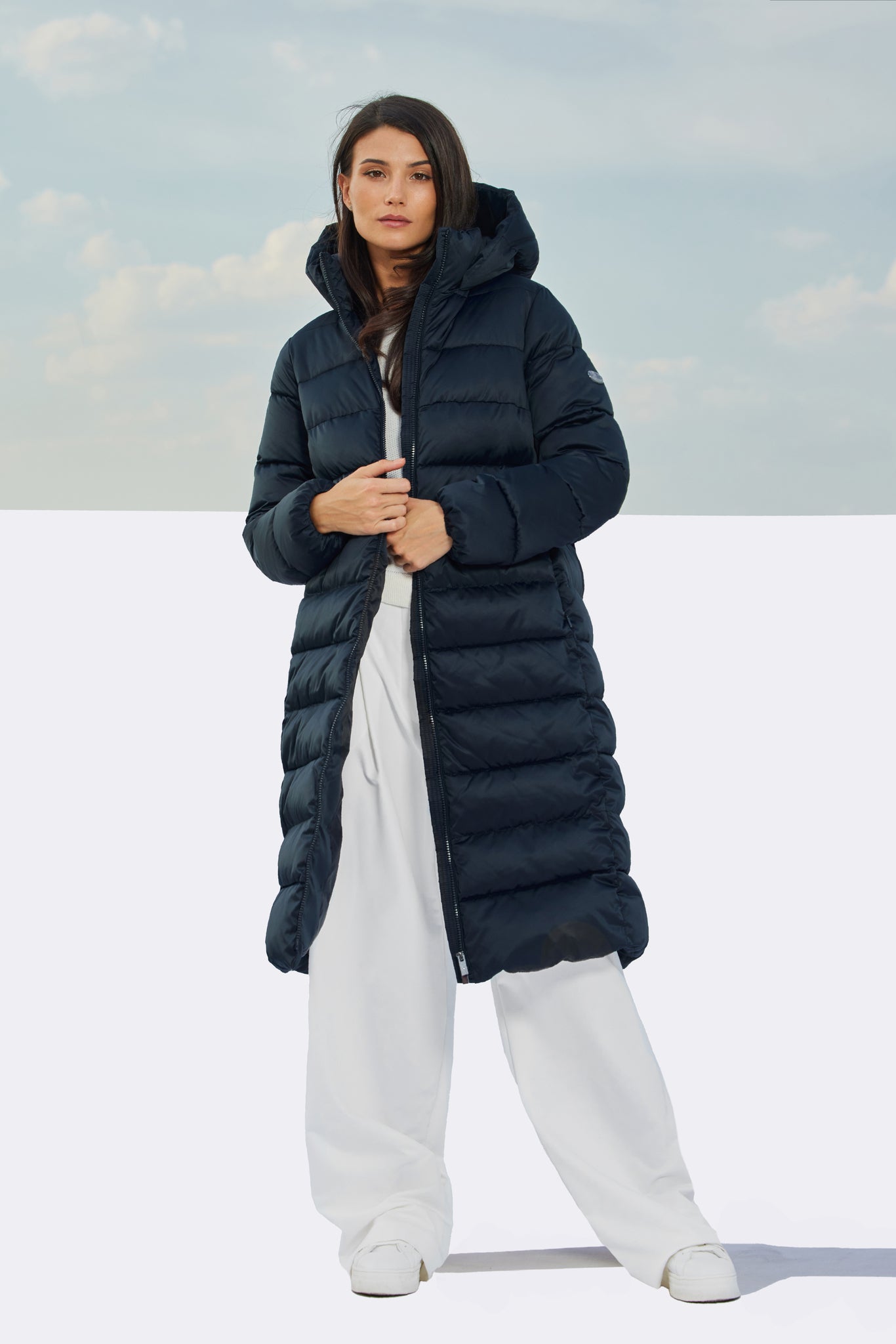 Palton de damă TORIS dark navy