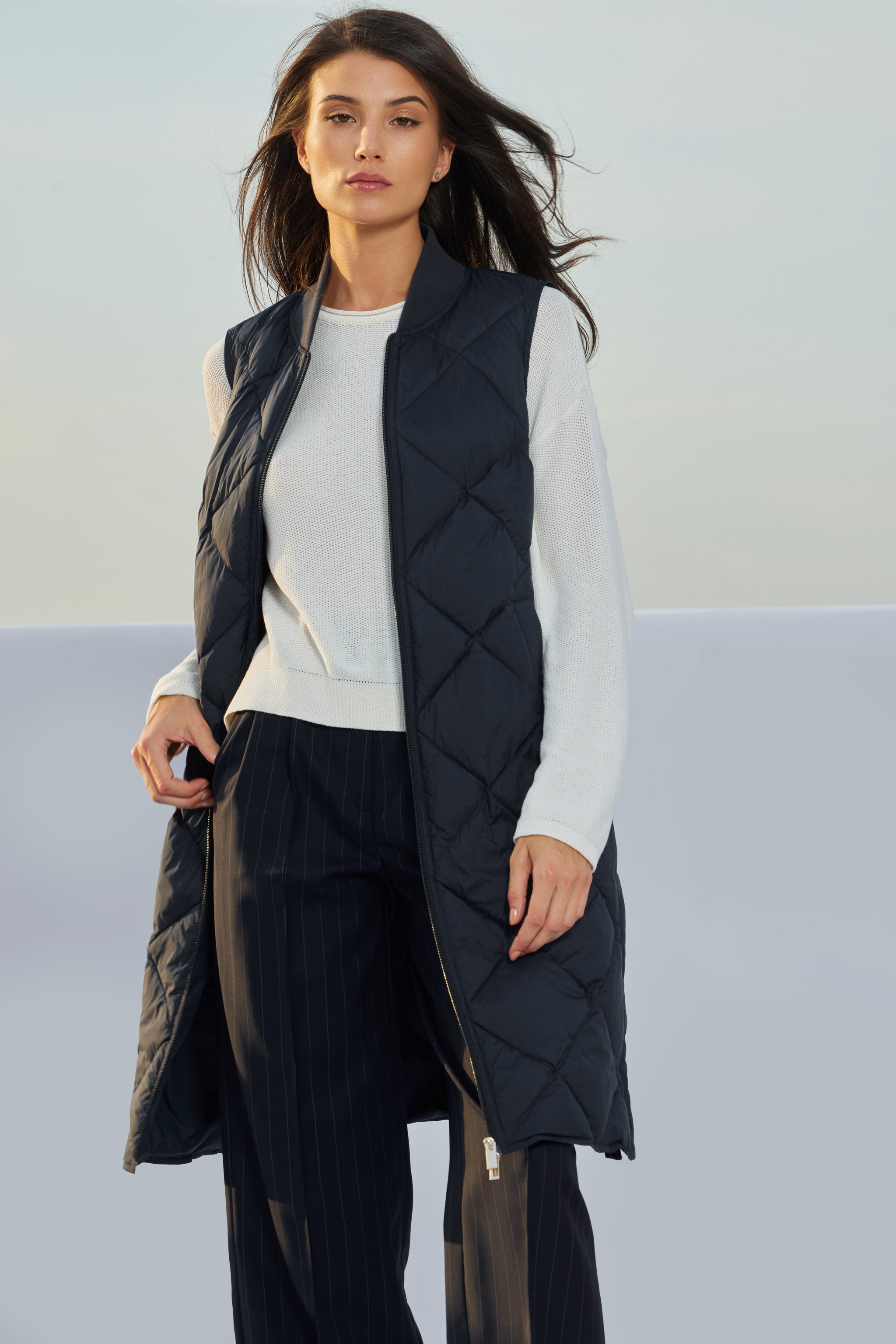 Vestă de damă SIANA dark navy