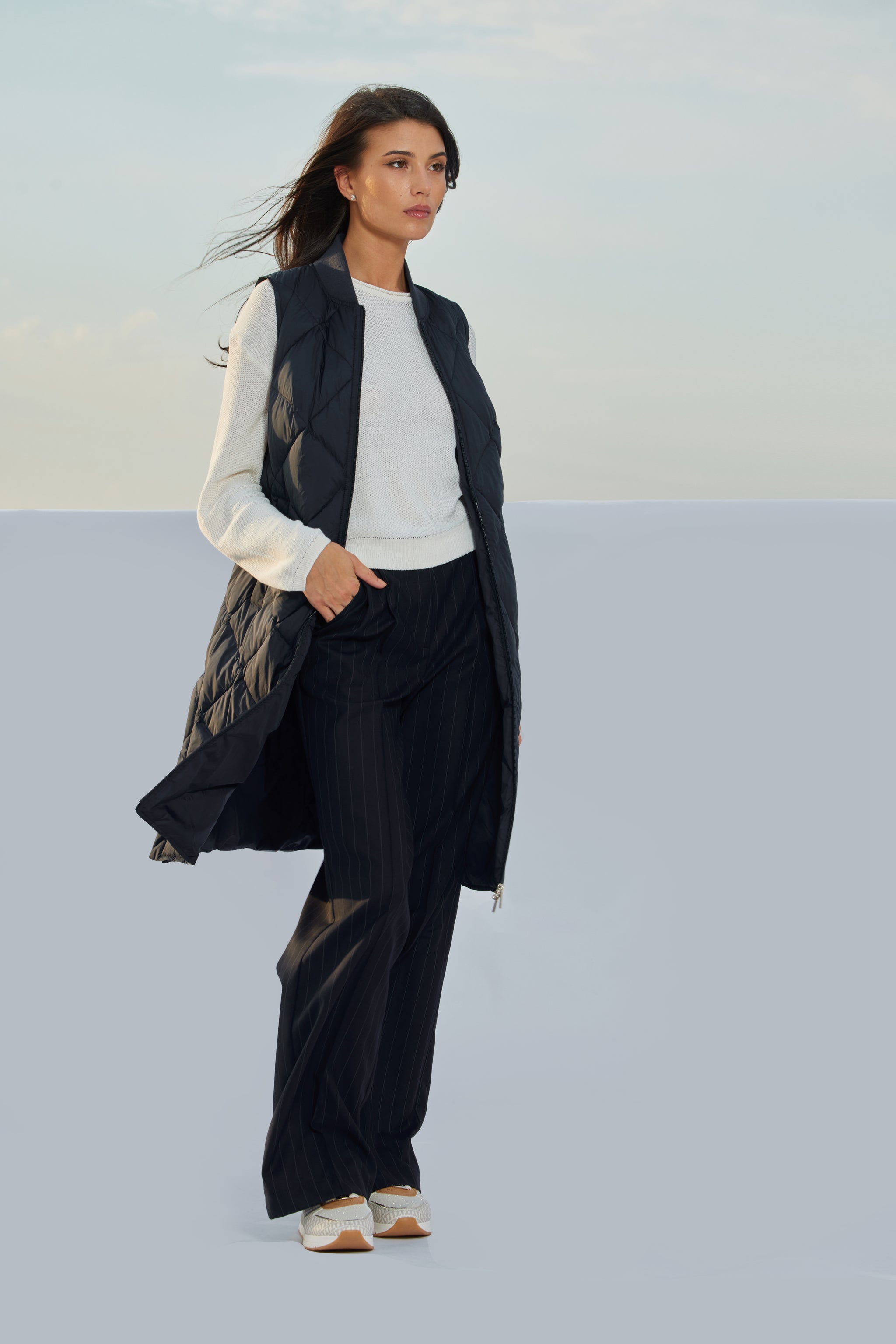 Vestă de damă SIANA dark navy