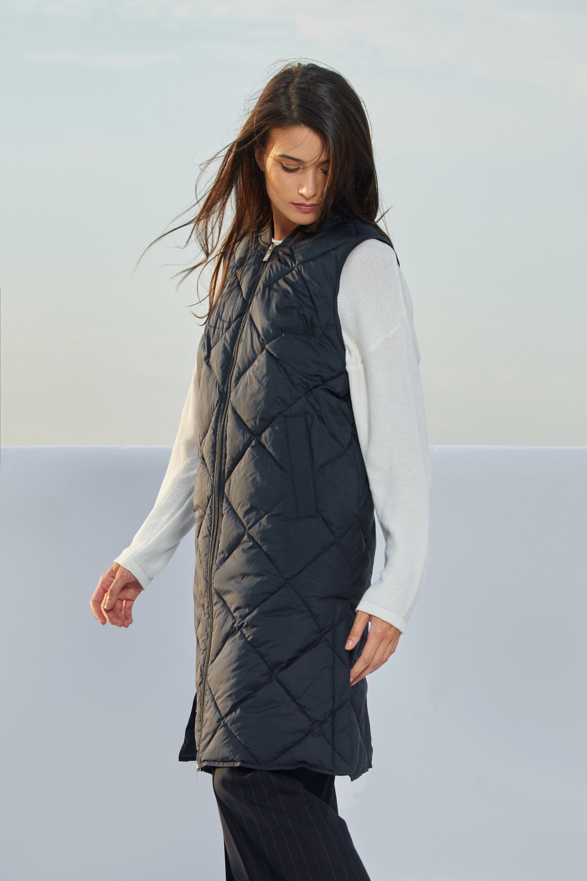 Vestă de damă SIANA dark navy