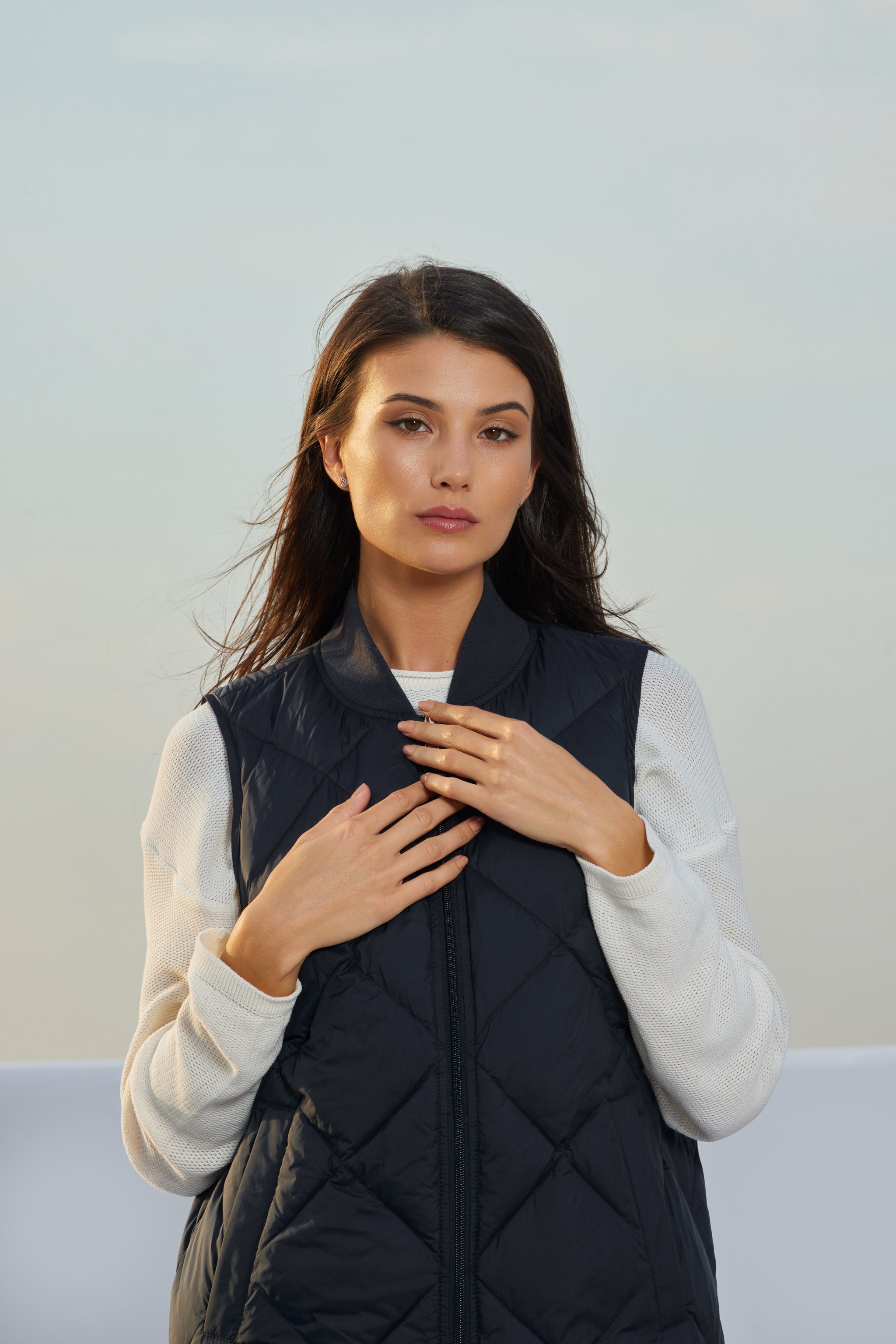 Vestă de damă SIANA dark navy