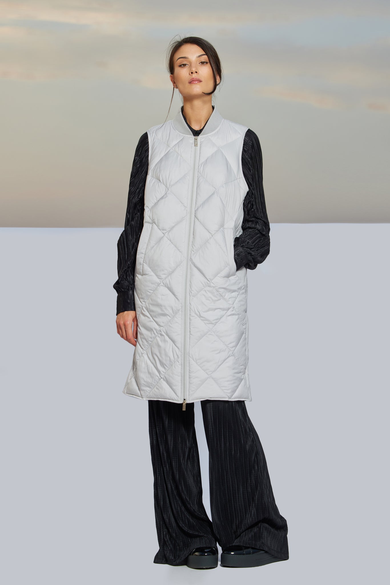 Vestă de damă SIANA grey violet