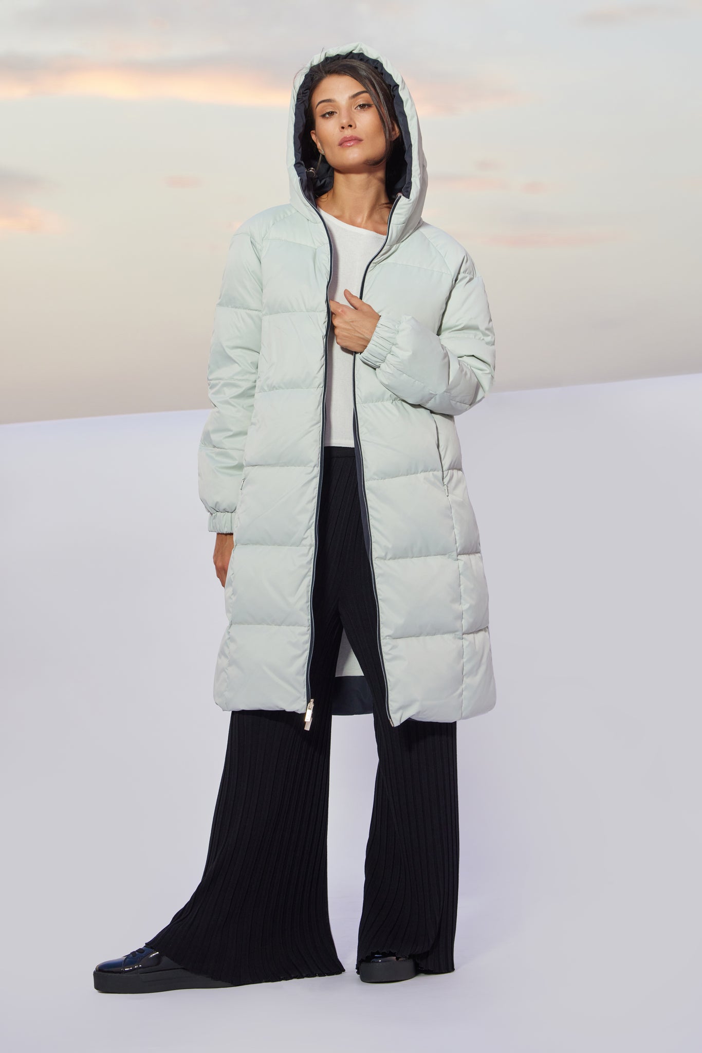 Palton de damă FARIDA reverse mercury