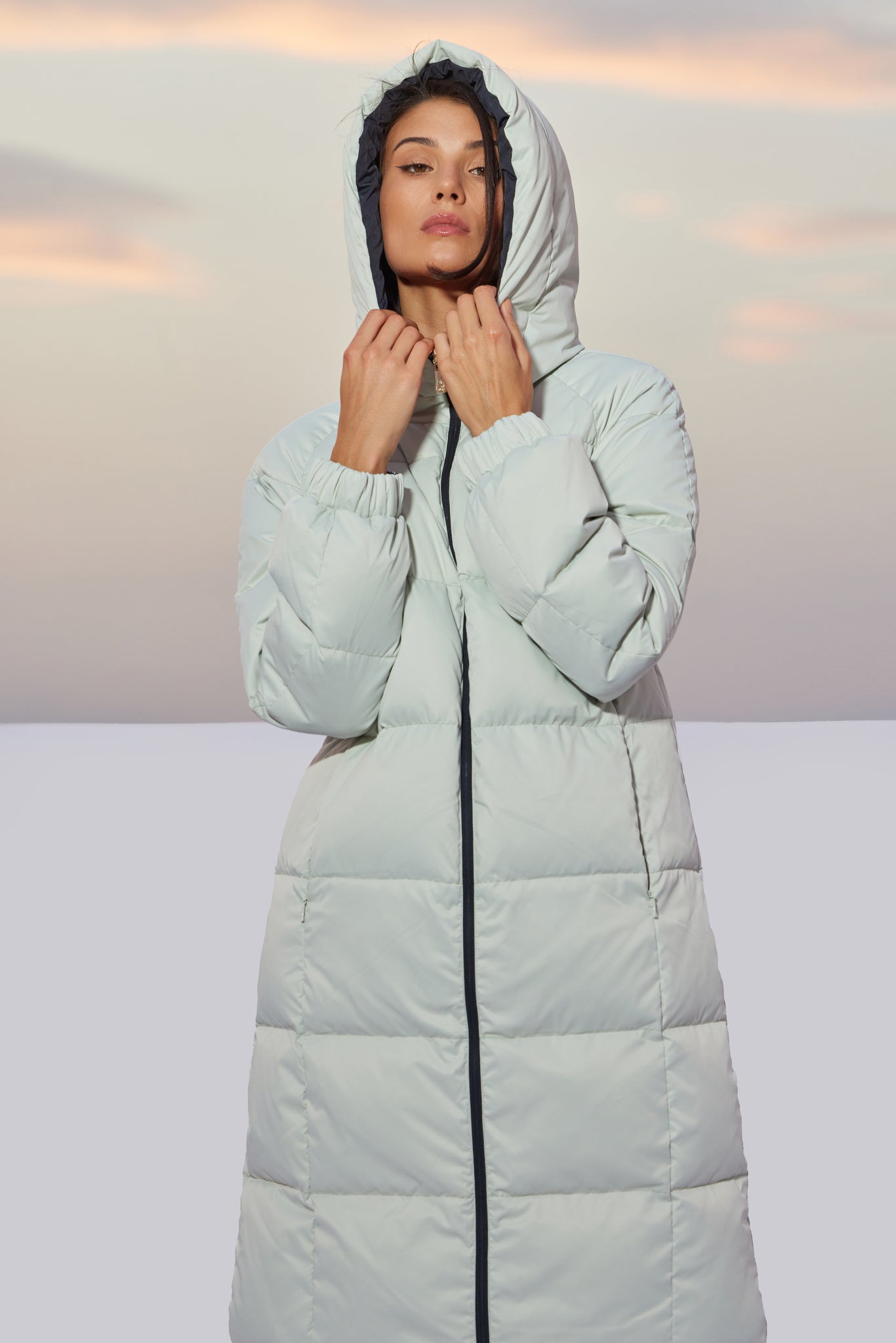 Palton de damă FARIDA reverse mercury