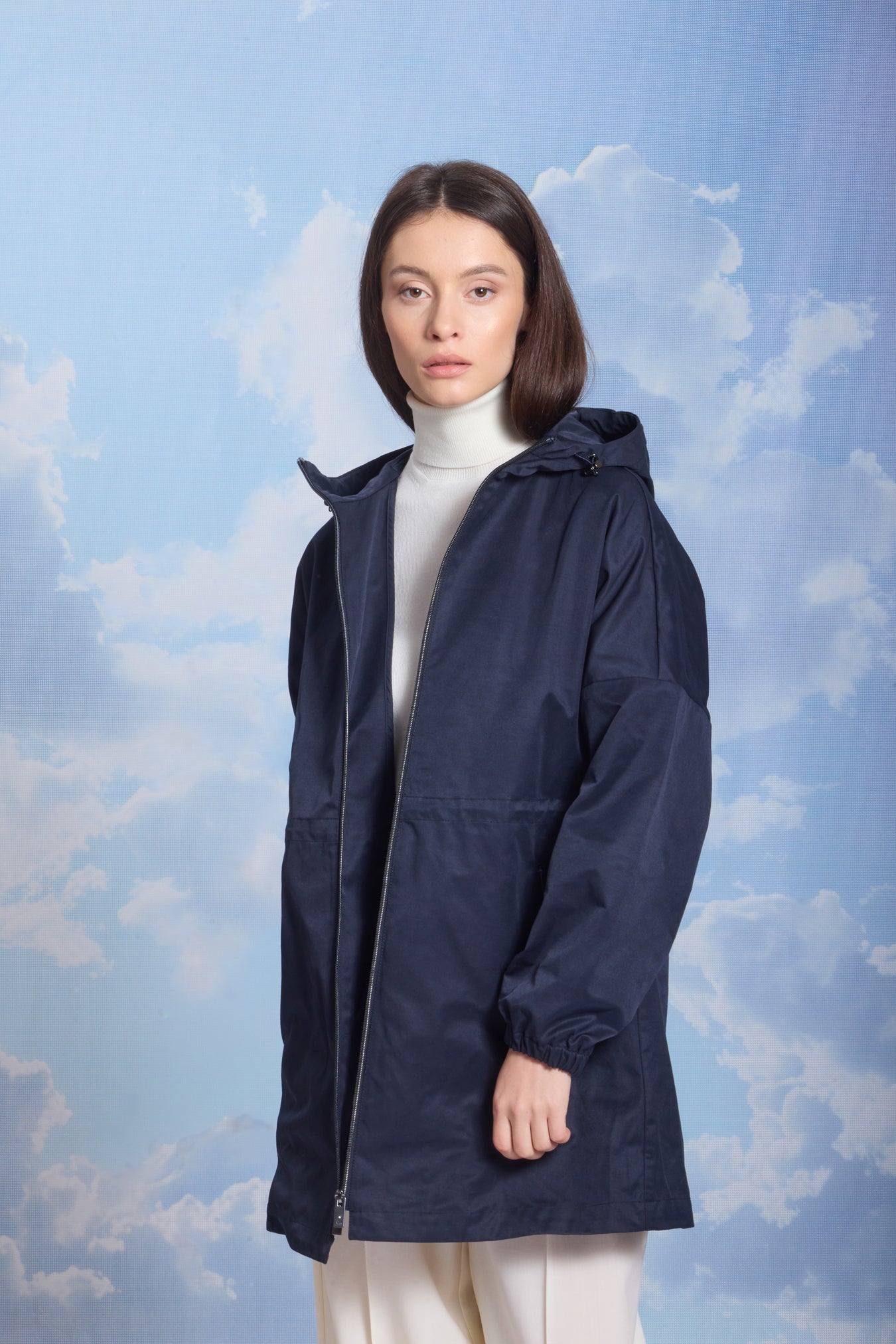 Trenci de damă HOLLY dark navy