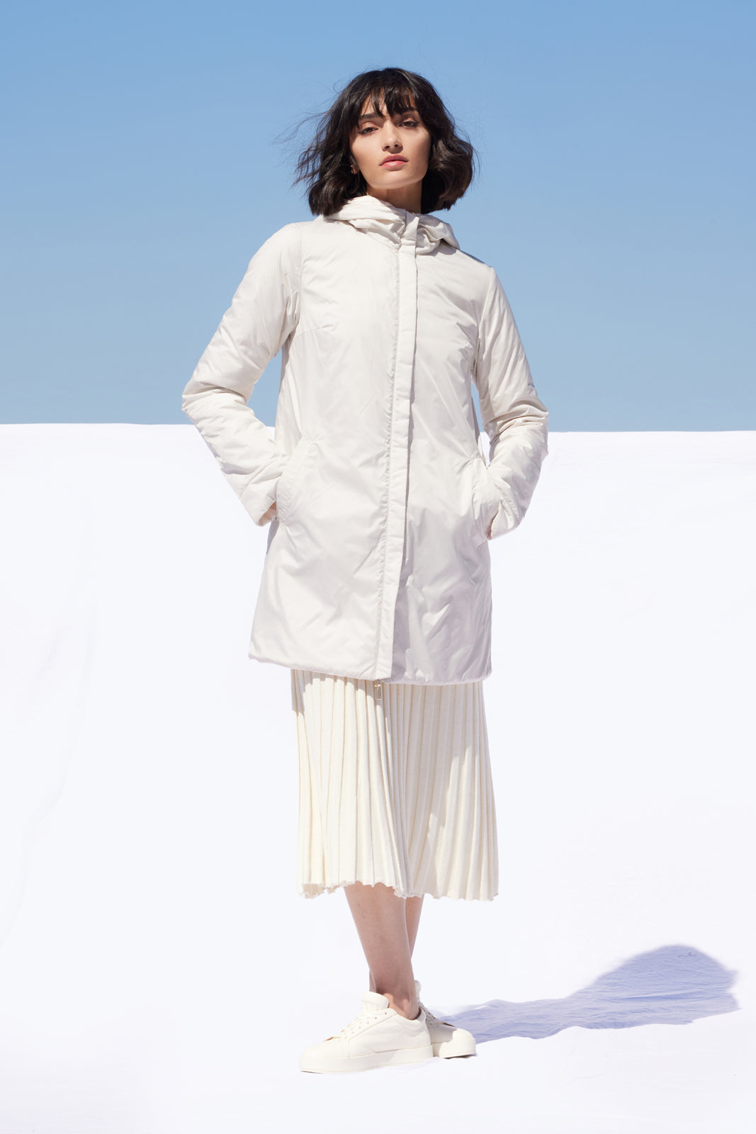 Geacă reversibila damă OLGA print/stucco