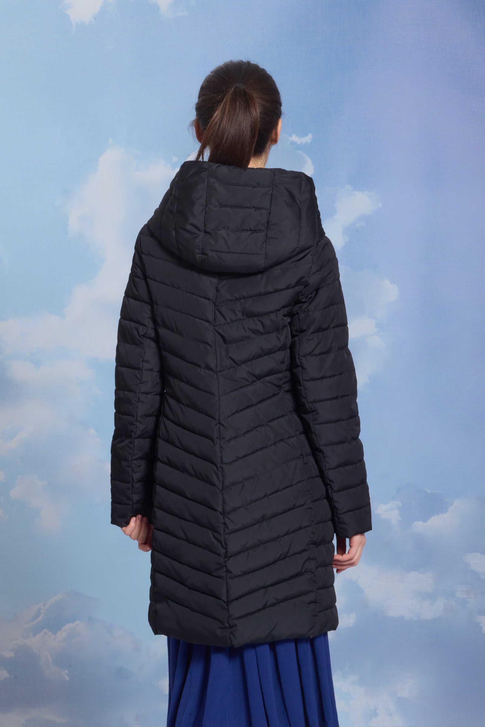 Palton de damă ROKSI dark navy