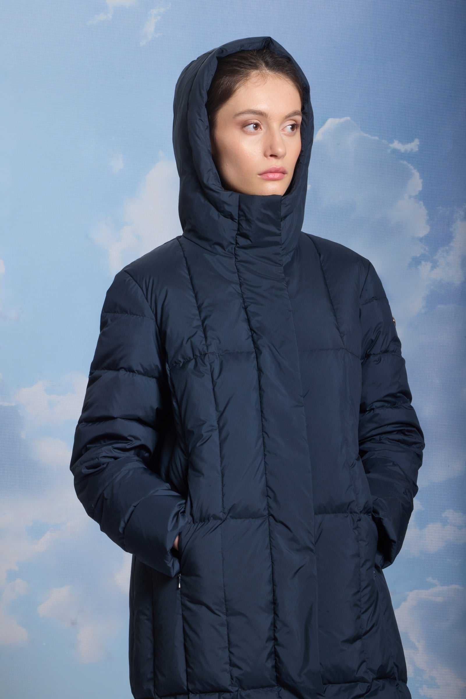 Palton de damă ARPI dark navy