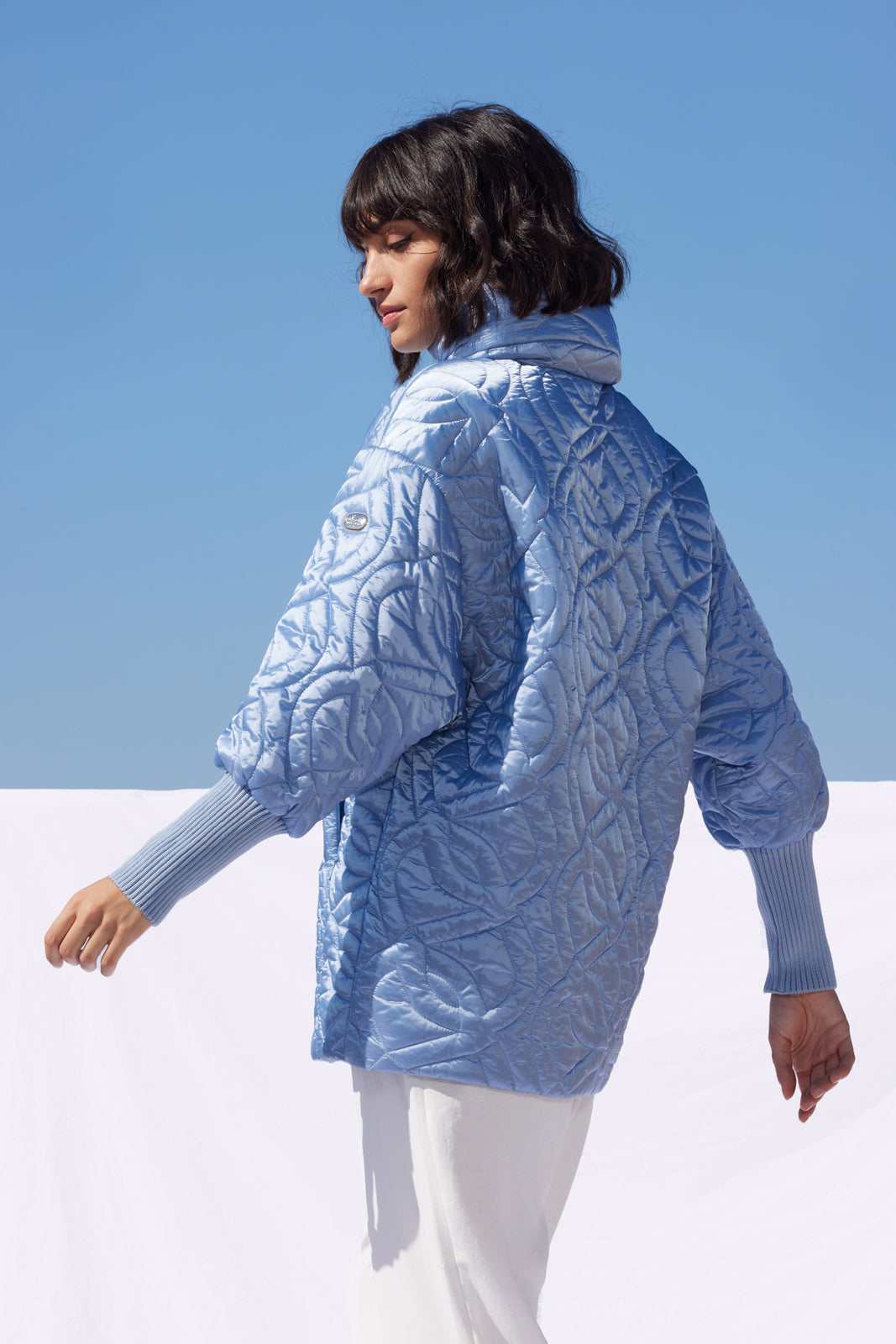 Geaca matlasată de damă KIASANA – Dusty Blue