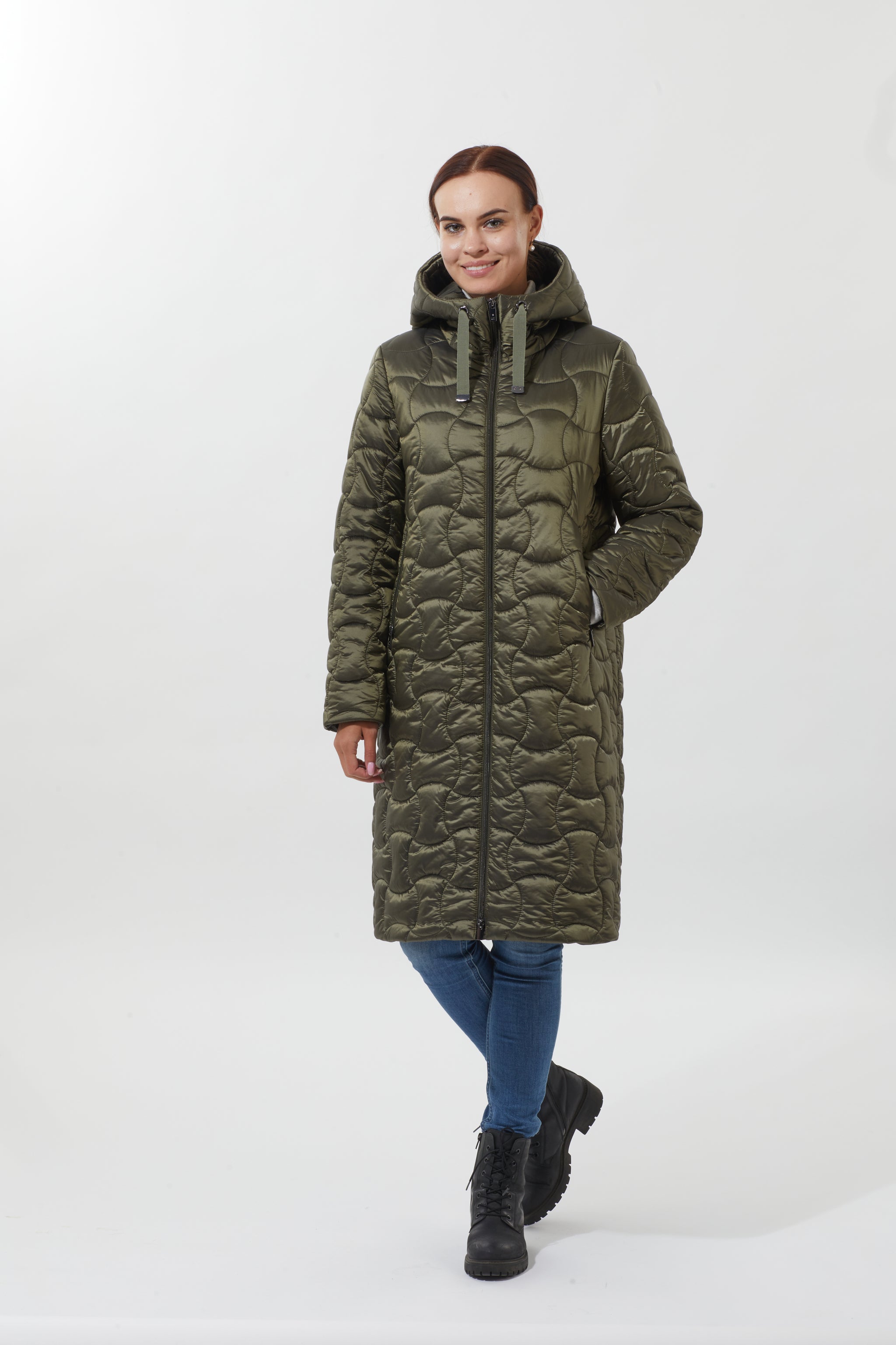 Palton de damă TRISY green tea