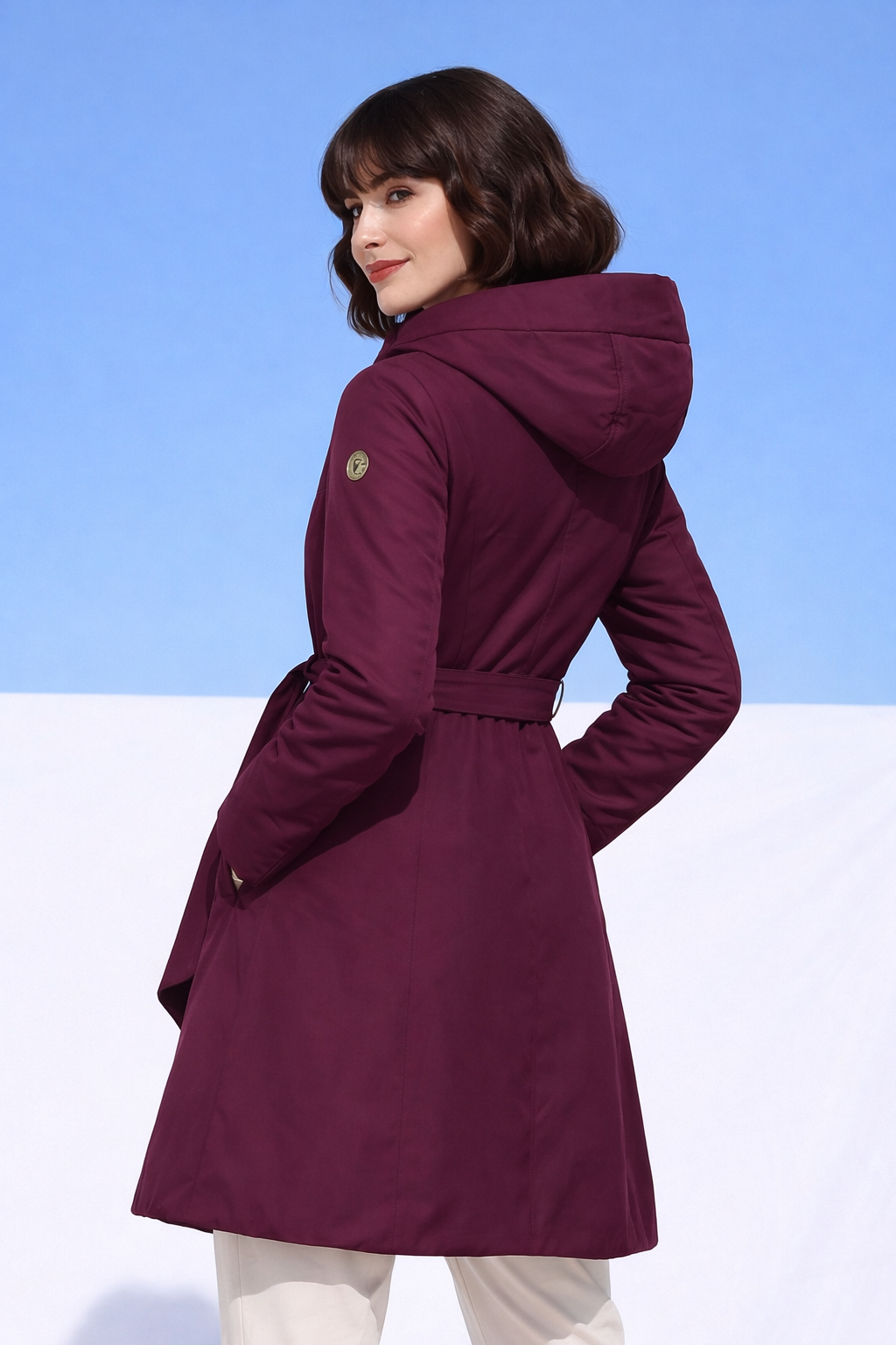 Palton de damă RADA plumb perfect/ violet