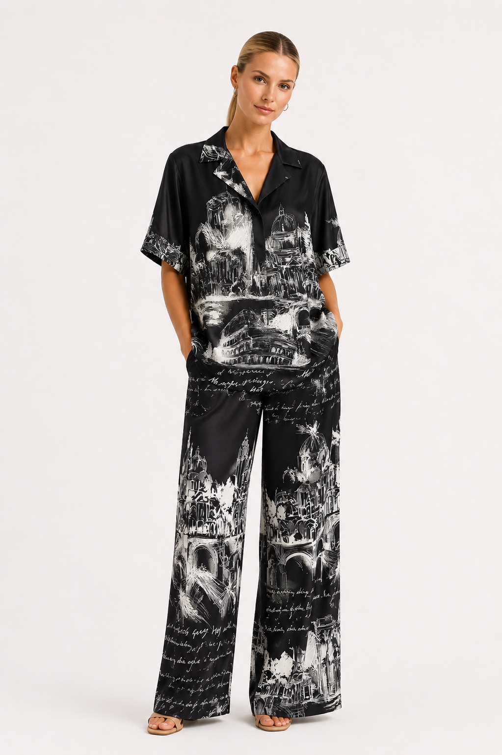 Set damă MONTECARLO artistic black