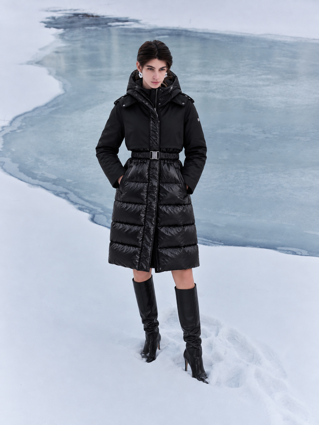 Geacă de damă cu BIO-puf ecologic DALTINA black