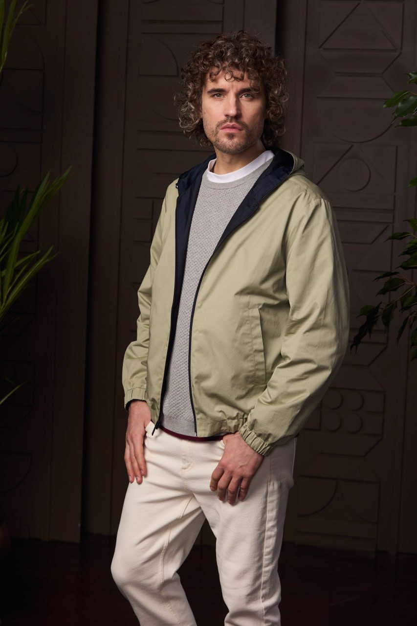 Geacă pentru bărbați SIMON navy/reverse seagrass