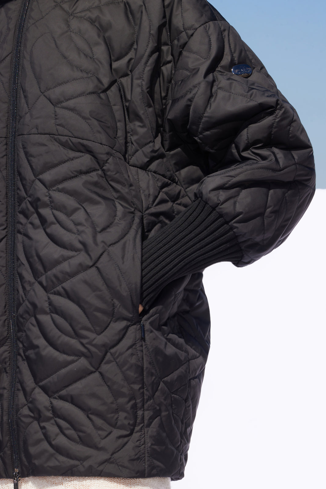 KIASA–Jachetă damă matlasată neagră