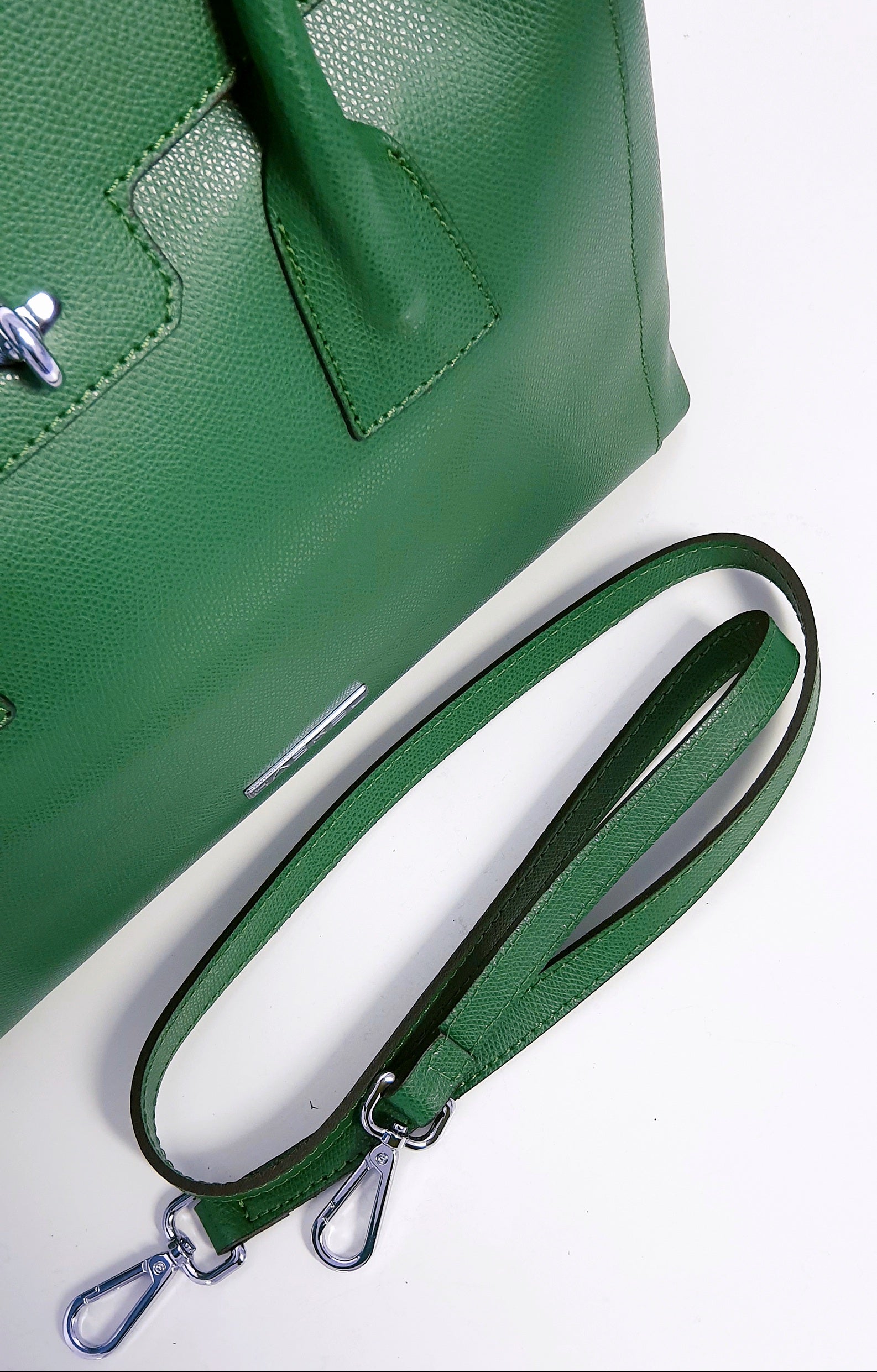 Geantă damă din piele naturală Parma Green Big Tote – Verde | Made in Italy