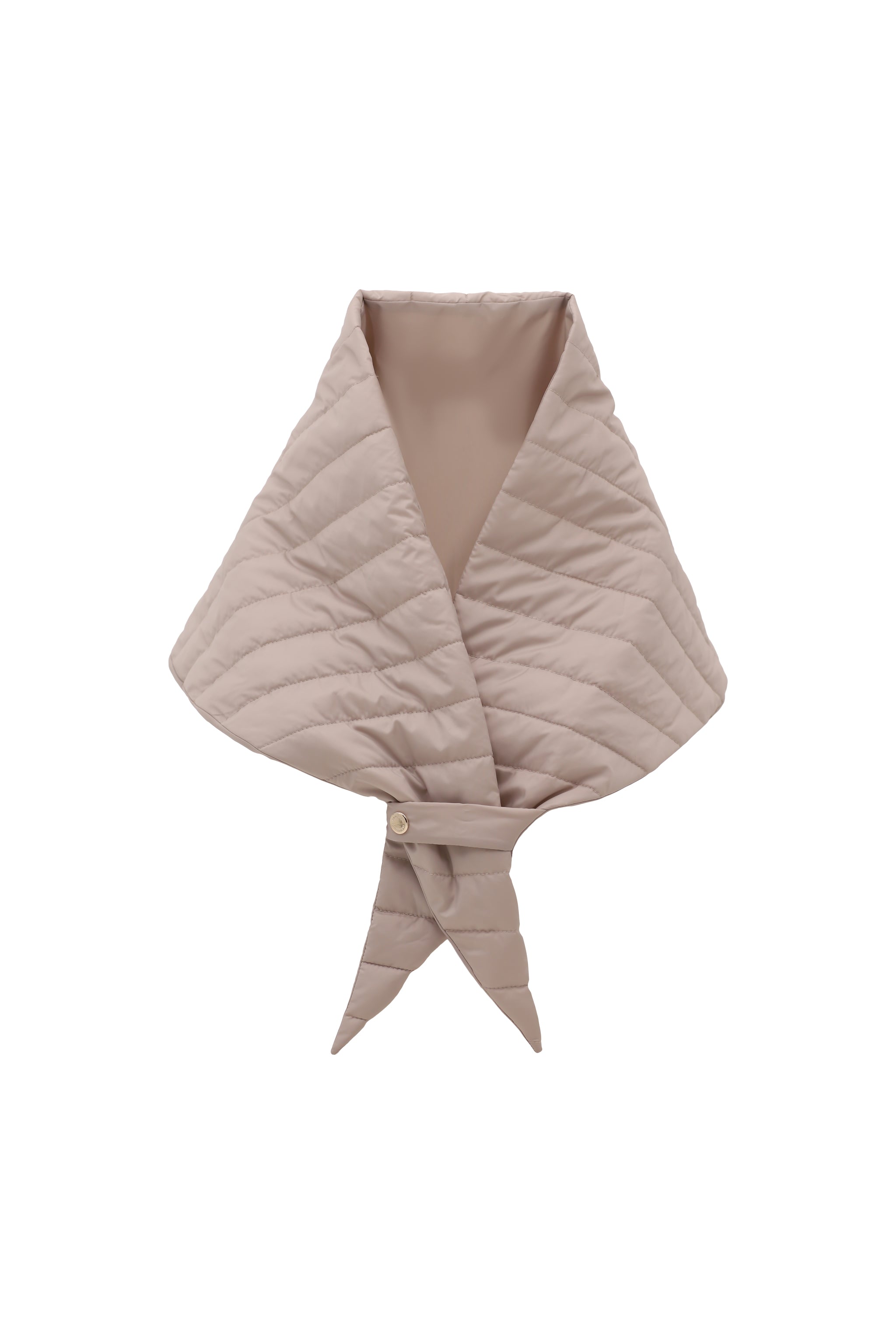 Batic femei KOSYNKA beige Madzerini, matlasat, detaliu nasture.