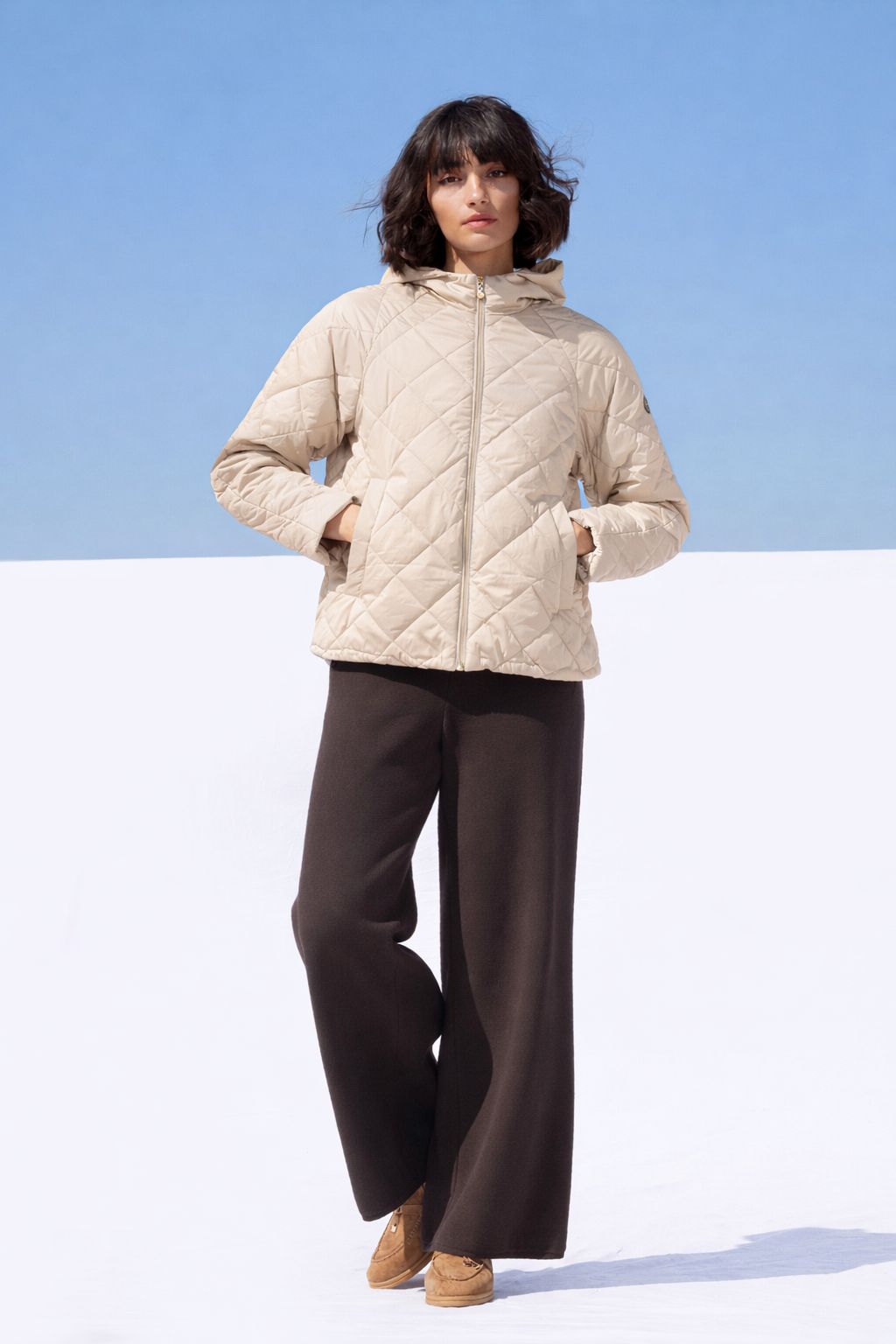 Geacă damă HANNA– Stucco / Pearl