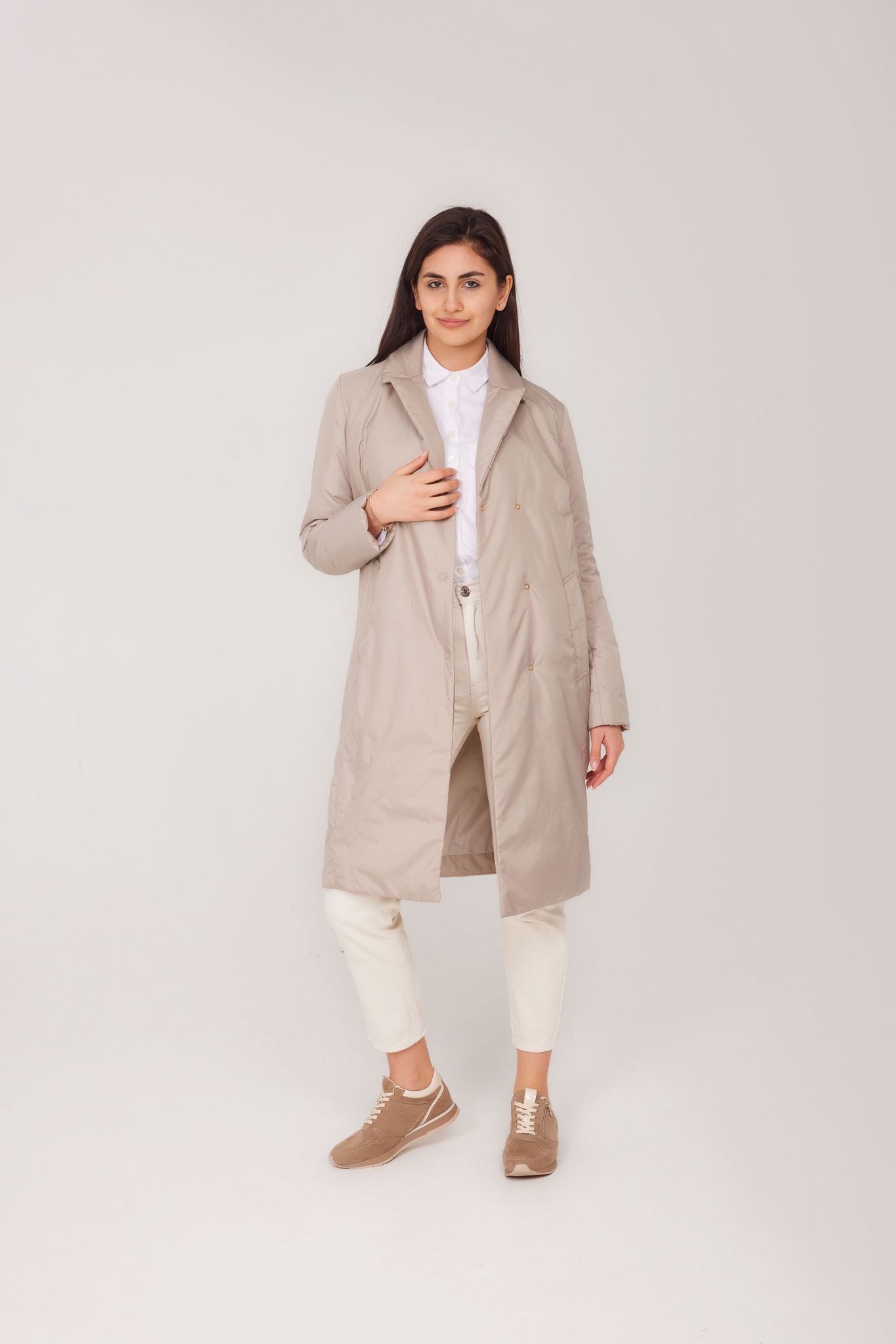 Palton de damă model VIKI – stucco