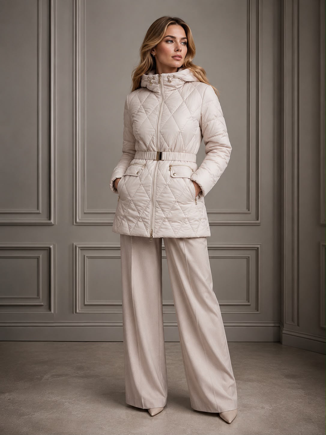 Geacă de damă cu BIO-puf ecologic DORIS lilac ash